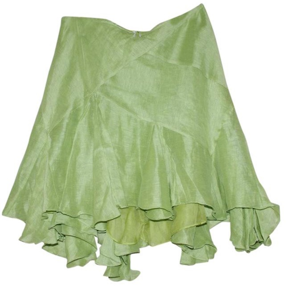 Handmade Max Studio green midi skirt. Woman SZ: S